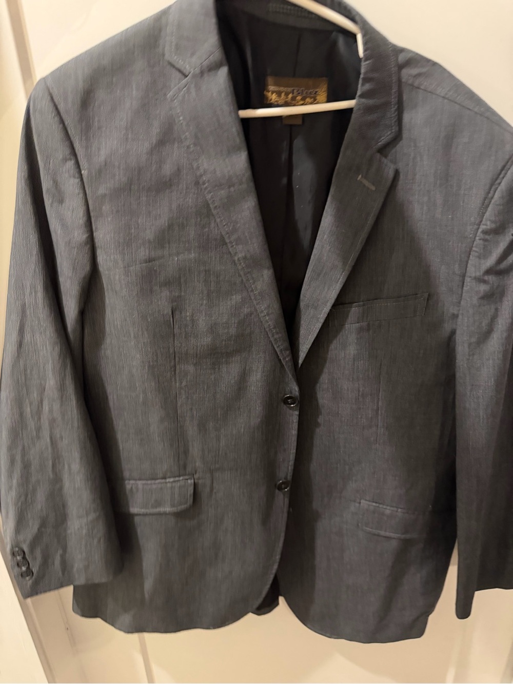 Pronto Uomo Charcoal Gray Two-Button Sport Coat